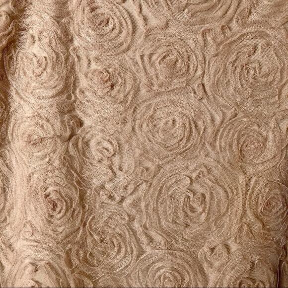 Annabella blush pink skirt with rosettes size L - Picture 3 of 5